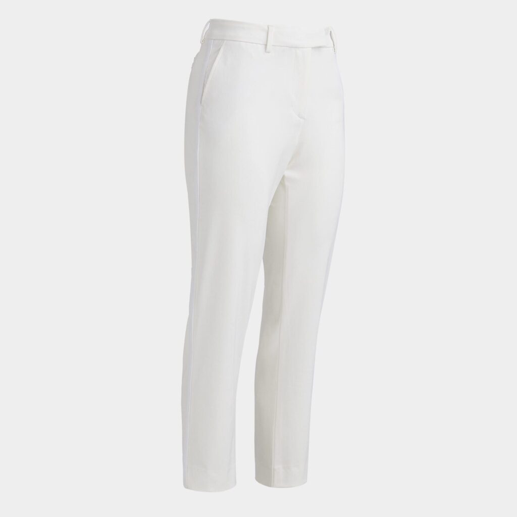 luxe 4-way stretch twill straight leg trouser