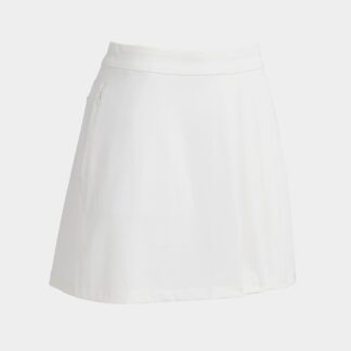 luxe side pleat 4-way stretch twill skort