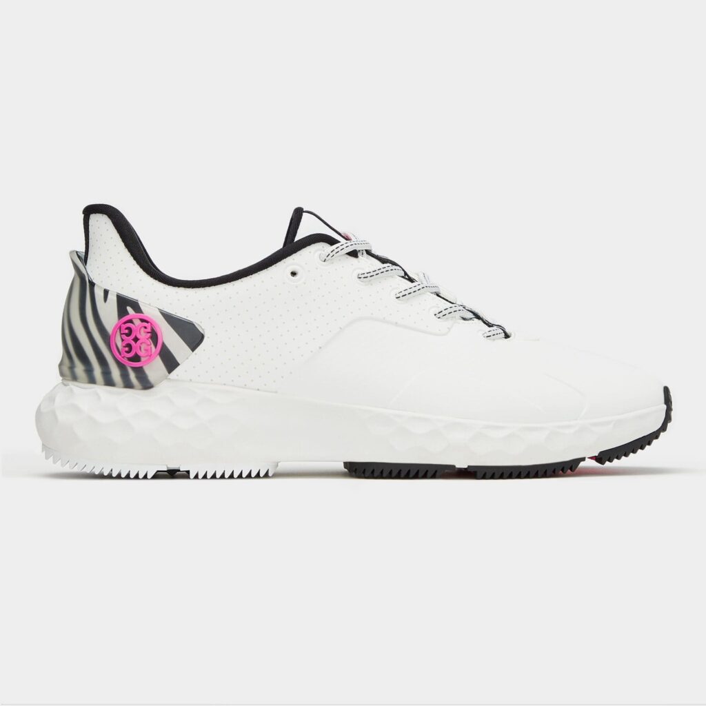 women's mg4+ perforated t.p.u. zebra accent golf shoe
