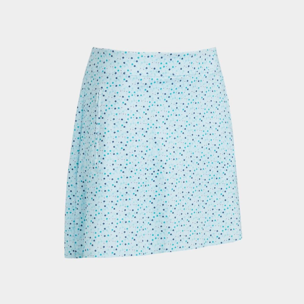 aye poppy tech jersey a-line skort