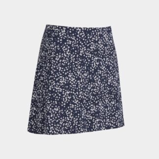 cherry blossom silky tech nylon a-line skort