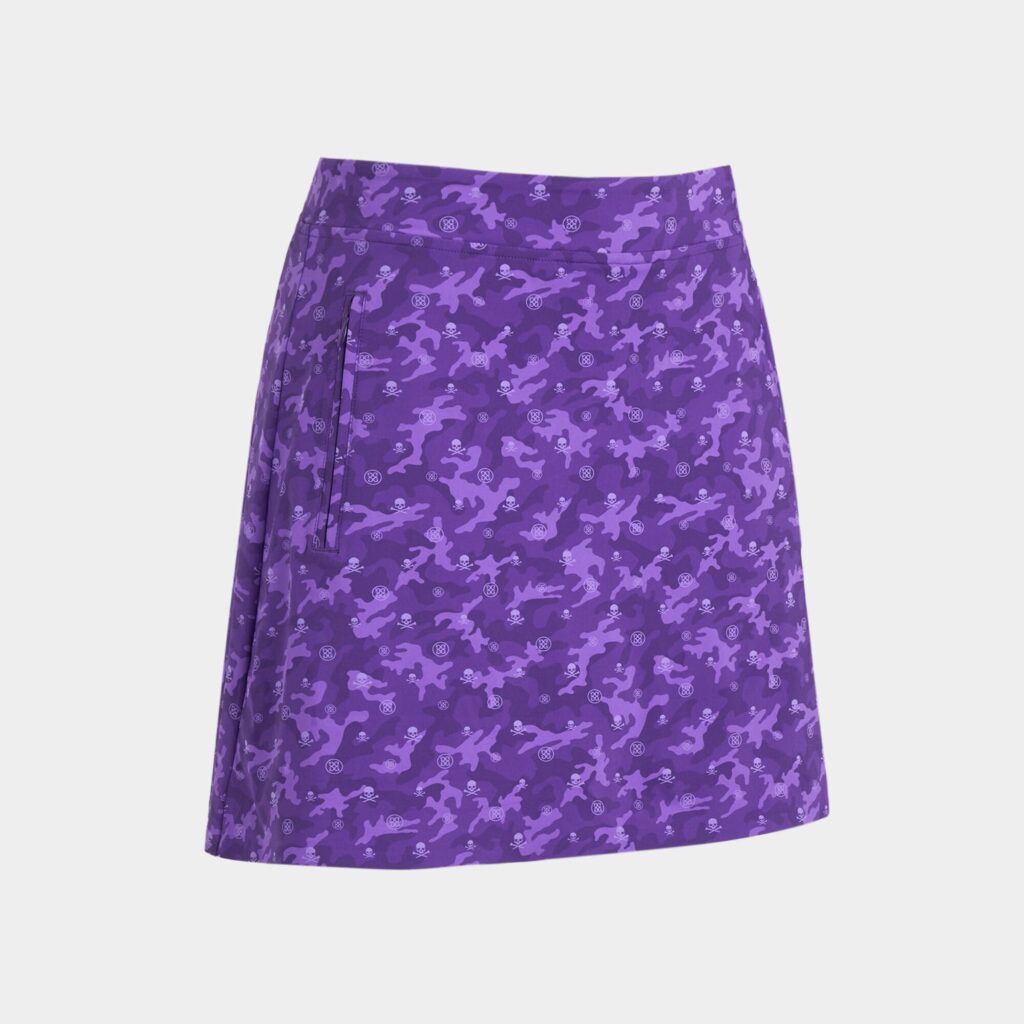 icon camo silky tech nylon a-line skort
