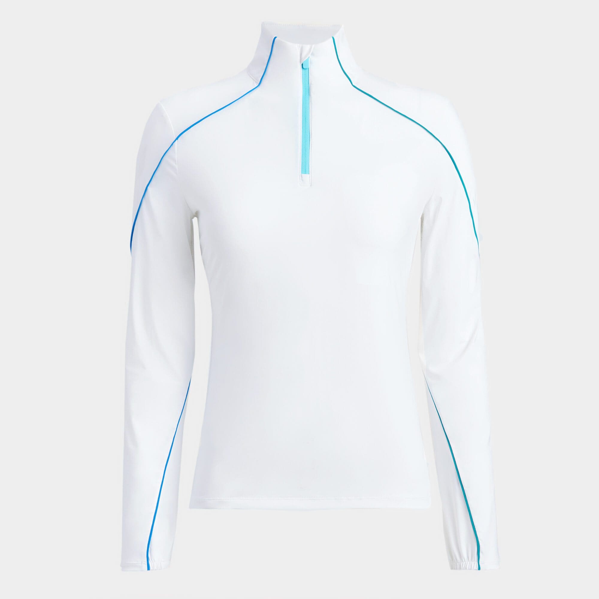 sun shield silky tech nylon quarter zip layer
