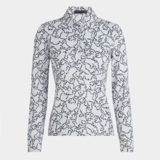 star dust tech jersey long sleeve polo