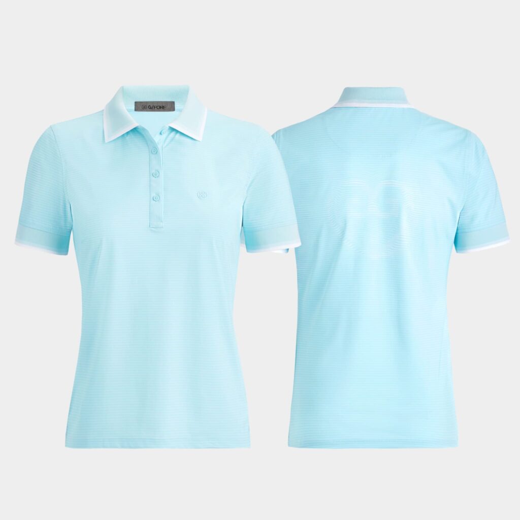 glitch heart g's silky tech nylon polo