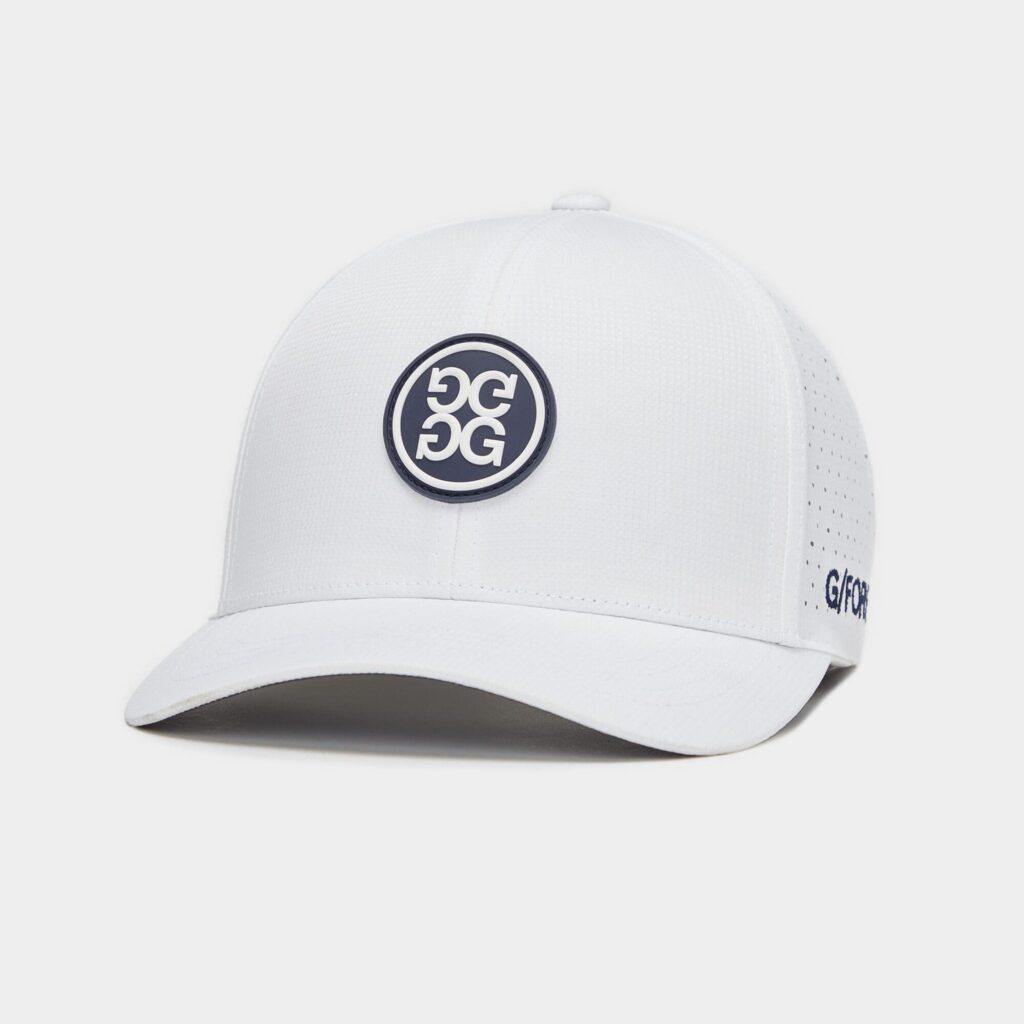 perforated tipped brim ripstop snapback hat