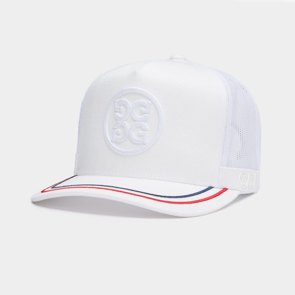 circle g's soutache cotton twill trucker hat