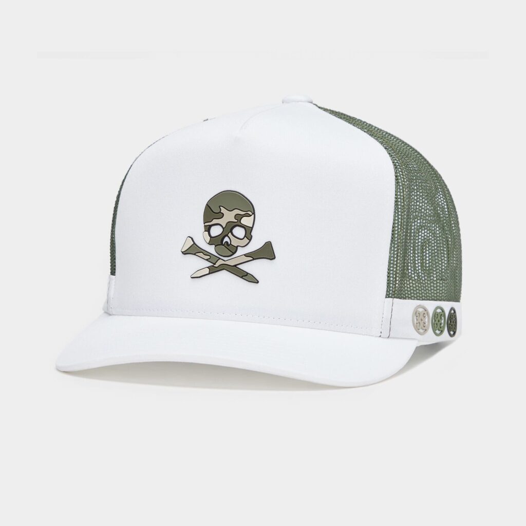 camo skull & tees interlock knit tall trucker hat