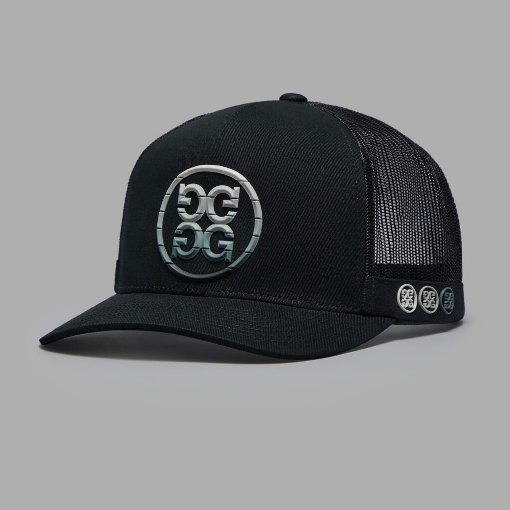 gradient circle g's cotton twill trucker hat