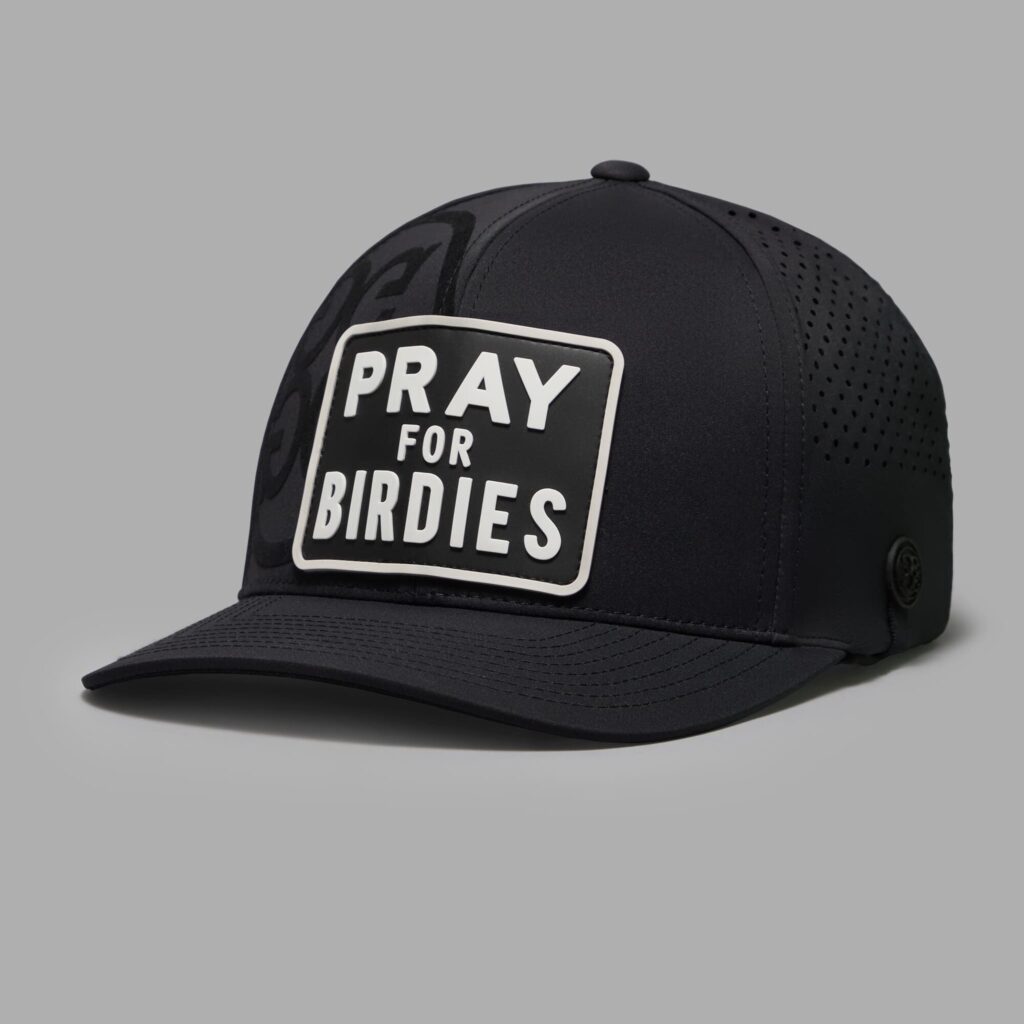 pray for birdies patch perforated delta hat