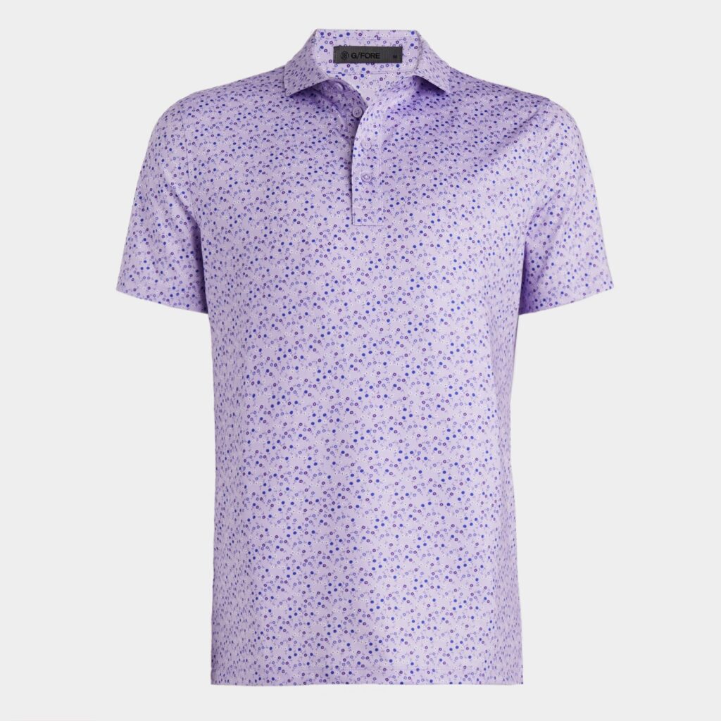 aye poppy tech jersey modern spread collar polo