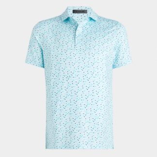 aye poppy tech jersey modern spread collar polo
