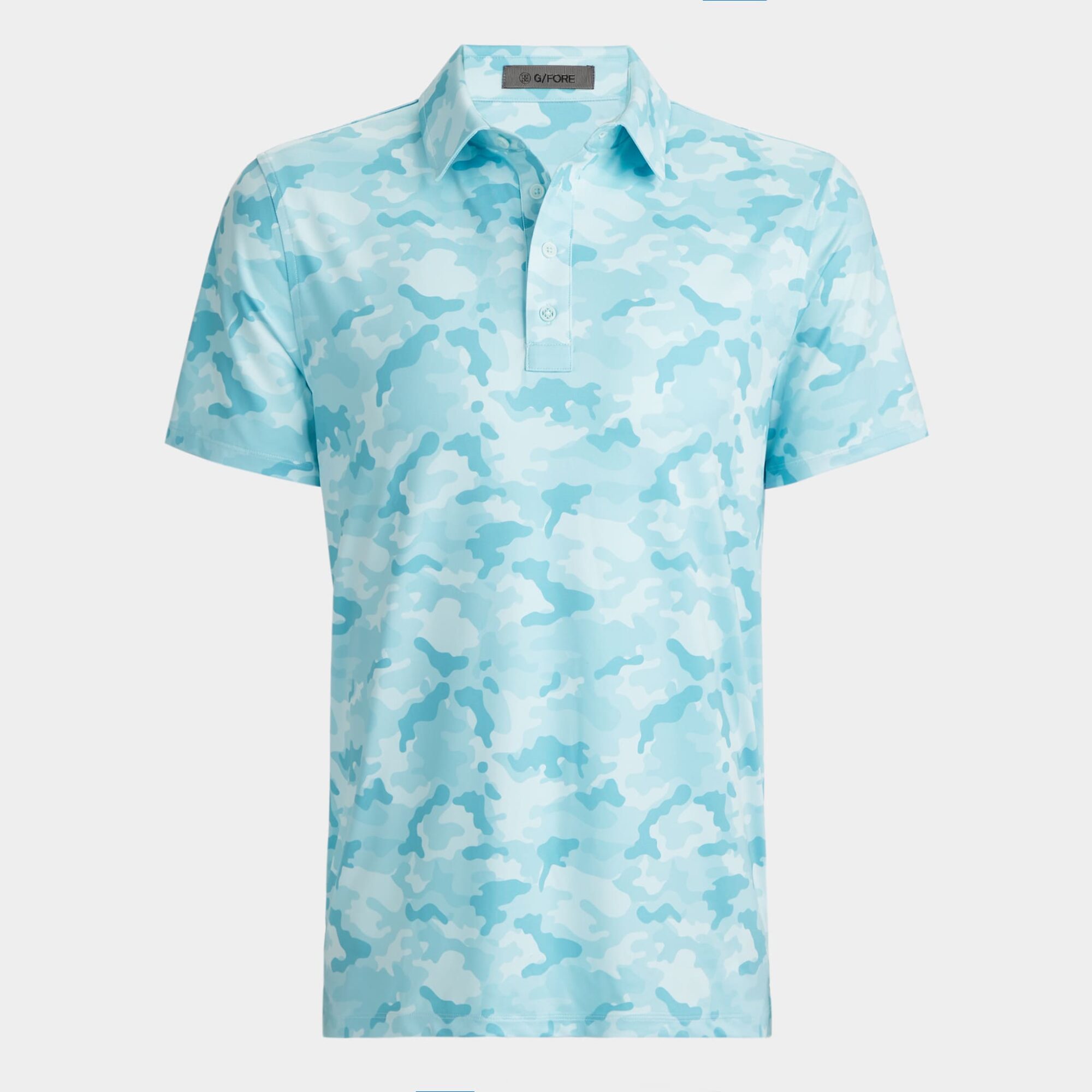 mapped camo tech jersey polo