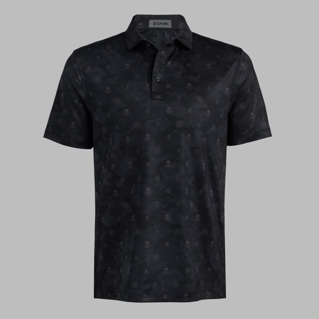 icon camo tech stretch jersey polo